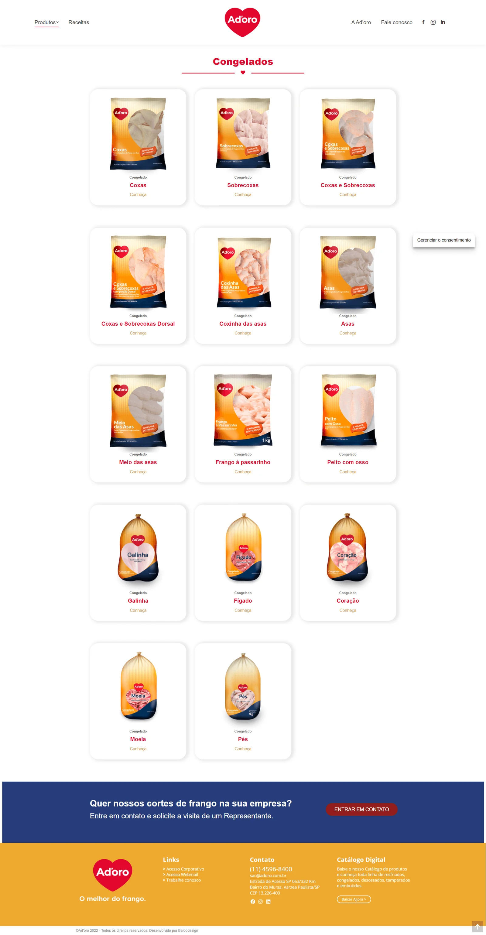 Criação de site Ad’oro