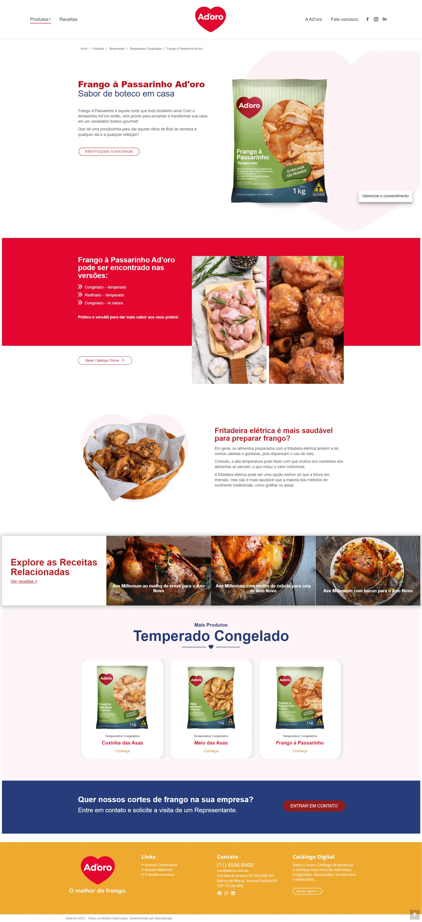 Criação de site Ad’oro