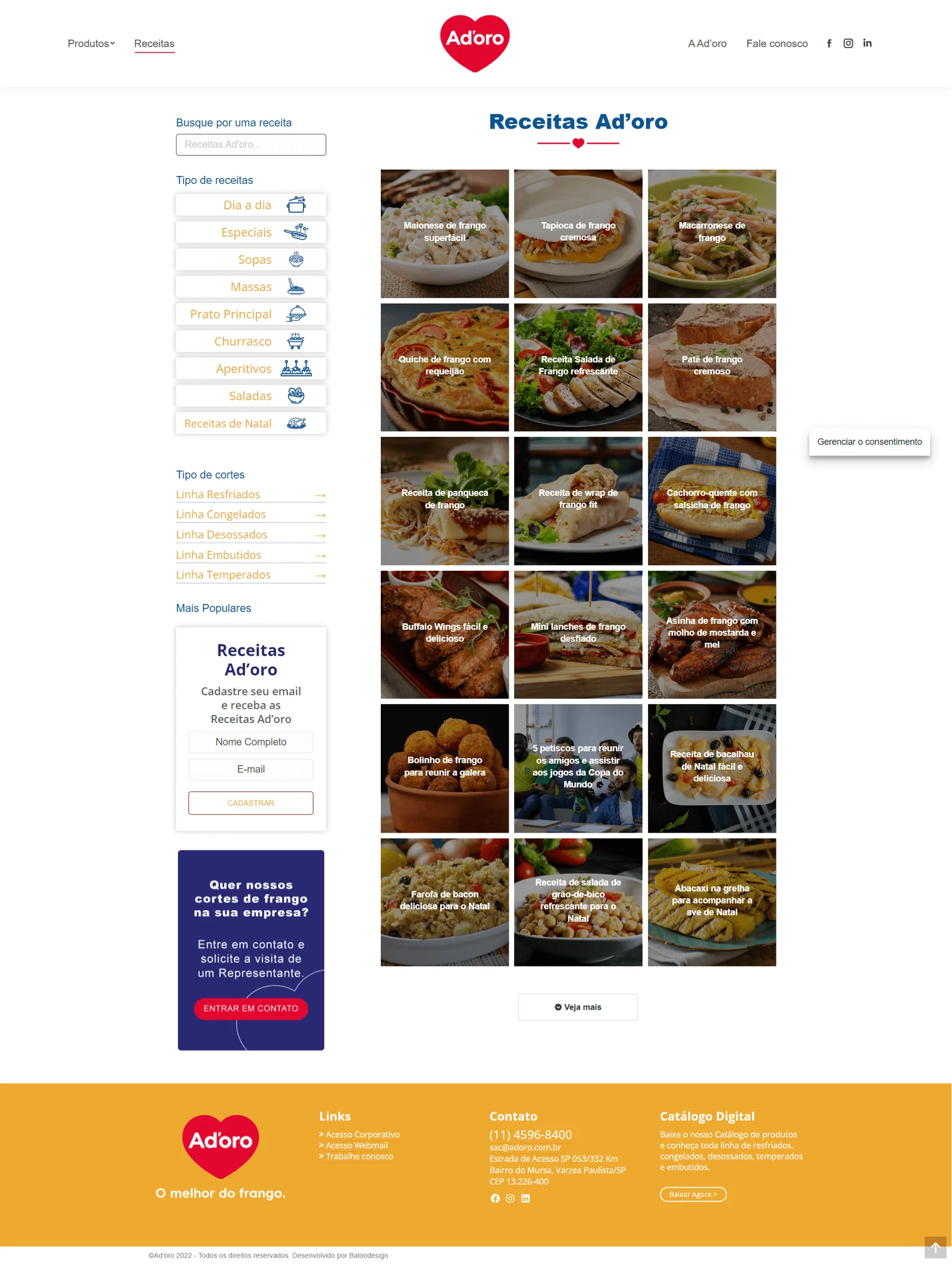 Criação de site Ad’oro